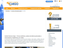 Tablet Screenshot of centralamericacargo.com